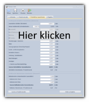 Malistor GMK Gemeinkostenermittlung