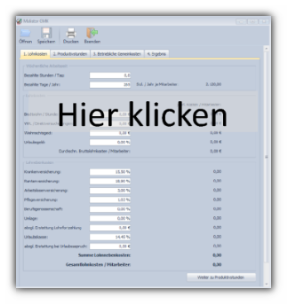 Gemeinkosten für Maler